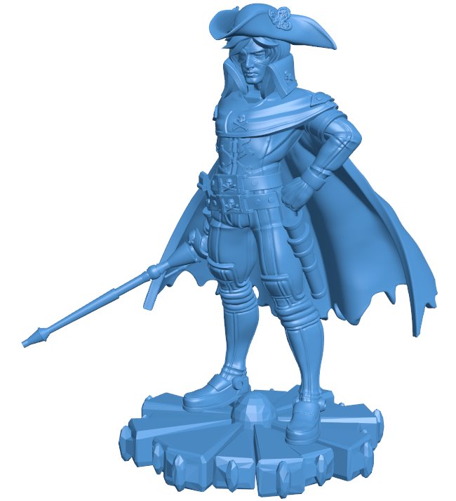 Captain Harlock B0011849 3d model file for 3d printer