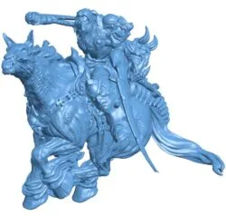 Death rides a horse B0011982 3d model file for 3d printer