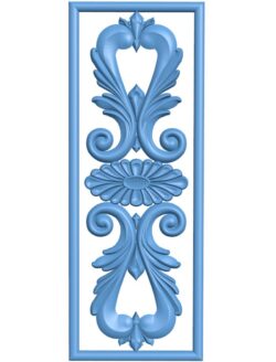 Door frame pattern T0011462 download free stl files 3d model for CNC wood carving