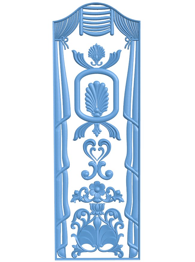 Door frame pattern T0011502 download free stl files 3d model for CNC wood carving