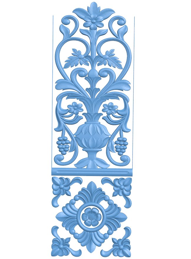 Door frame pattern T0011542 download free stl files 3d model for CNC wood carving