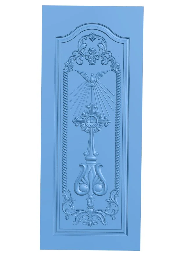 Door pattern T0011548 download free stl files 3d model for CNC wood carving