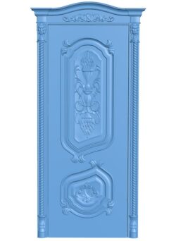 Door pattern T0011586 download free stl files 3d model for CNC wood carving