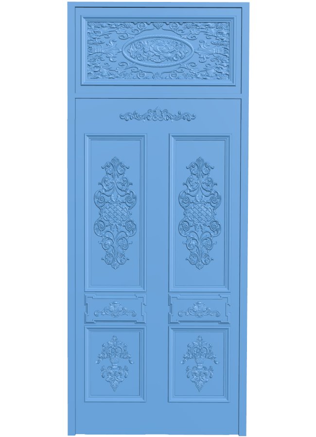 Door pattern T0011588 download free stl files 3d model for CNC wood carving