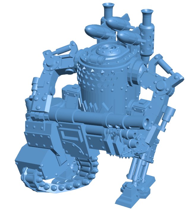 Fighting robot with steam engine B0011877 3d model file for 3d printer