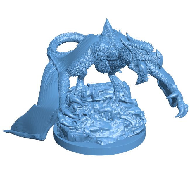 Fire Dragon B0012004 3d model file for 3d printer