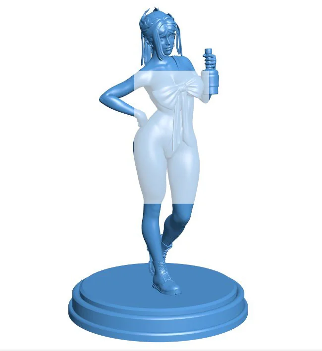 Girl at the bar B0011840 3d model file for 3d printer