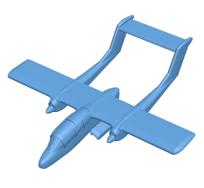 North American Rockwell OV-10 Bronco B0011927 3d model file for 3d printer