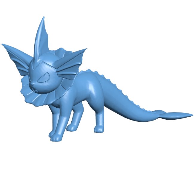 Vaporeon - pokemon B0011943 3d model file for 3d printer