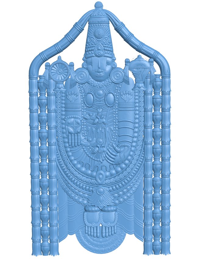 Venkateswara T0011480 download free stl files 3d model for CNC wood carving