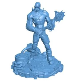 Apocalyptic bounty hunter B0012186 3d model file for 3d printer