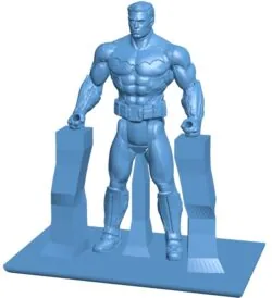 Batman-shaped desk stand B0012200 3d model file for 3d printer