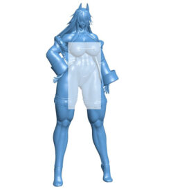 Beauty girl of the wolf tribe B0012213 3d model file for 3d printer