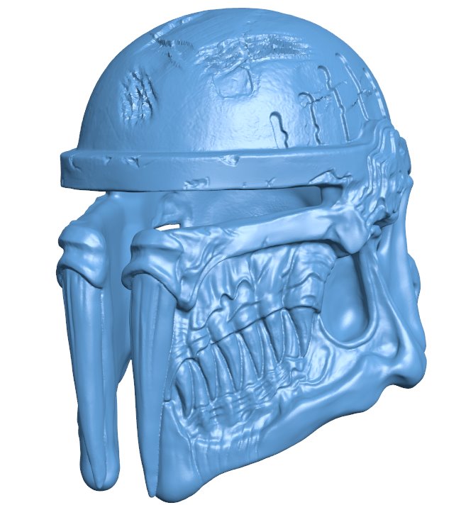 Bone helmet B0012265 3d model file for 3d printer