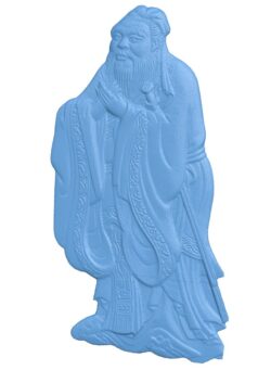 Confucius T0011641 download free stl files 3d model for CNC wood carving