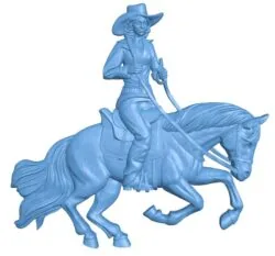 Cowboy T0011886 download free stl files 3d model for CNC wood carving