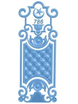 Door frame pattern T0011691 download free stl files 3d model for CNC wood carving