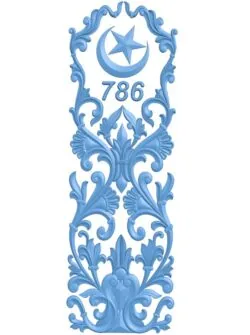 Door frame pattern T0011692 download free stl files 3d model for CNC wood carving