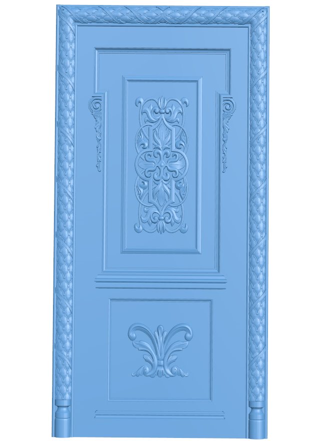 Door pattern T0011605 download free stl files 3d model for CNC wood carving