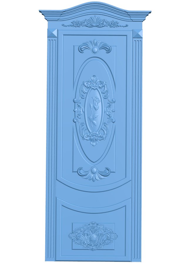 Door pattern T0011608 download free stl files 3d model for CNC wood carving