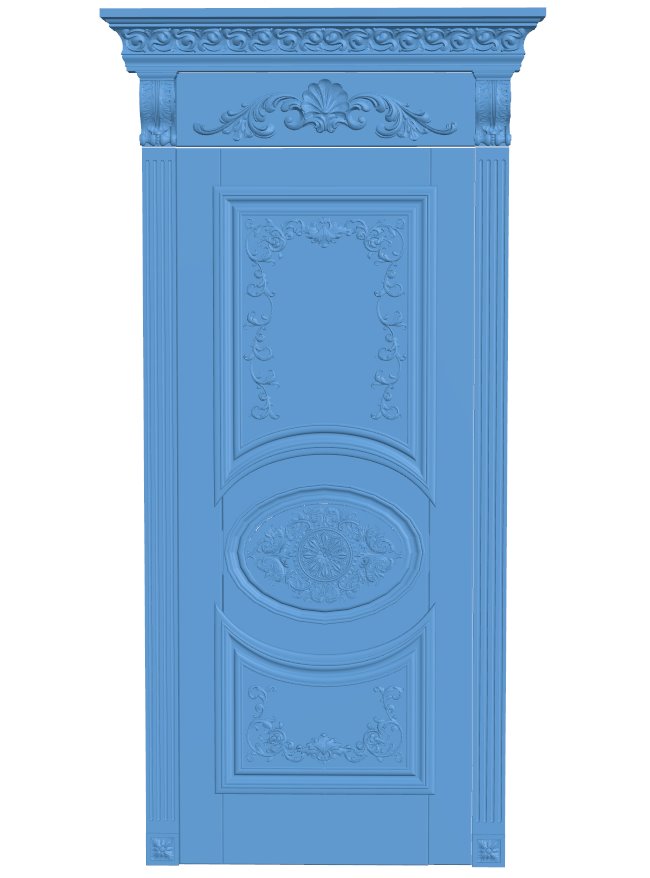 Door pattern T0011744 download free stl files 3d model for CNC wood carving