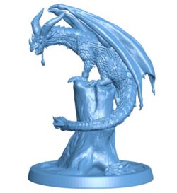 Dragon pedestal B0012094 3d model file for 3d printer