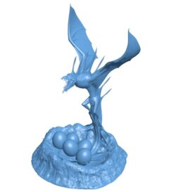 Dragons incubate eggs B0012176 3d model file for 3d printer