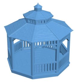 Eight-sided house B0012134 3d model file for 3d printer