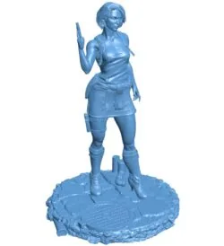 Female bounty hunter B0012162 3d model file for 3d printer