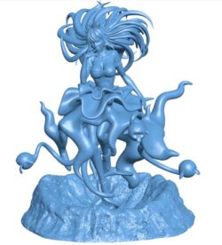 Female demon king B0012063 3d model file for 3d printer