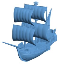 Galleon for ship B0012133 3d model file for 3d printer