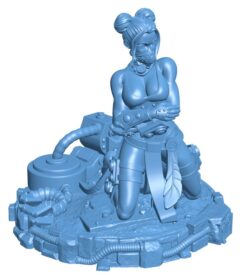 Girl of the iron and steel era B0012243 3d model file for 3d printer