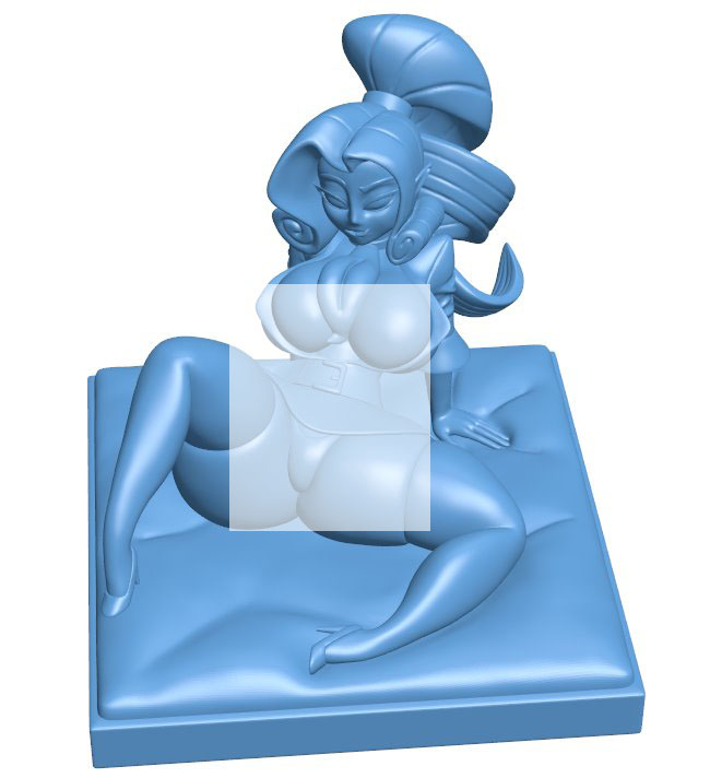 Girl sitting in the sun B0012190 3d model file for 3d printer