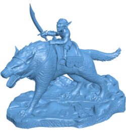 Goblin Worg Rider B0012159 3d model file for 3d printer