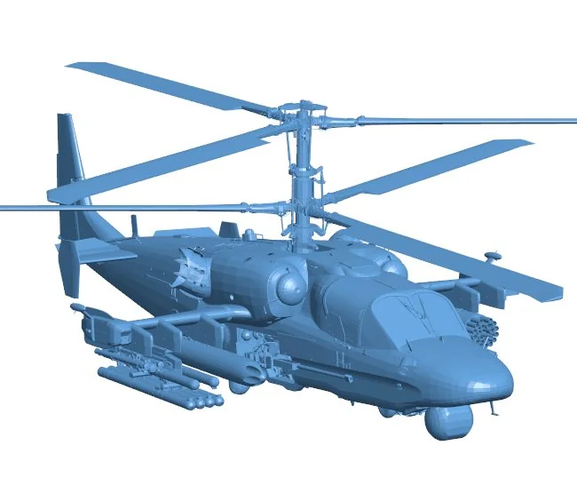 Helicopter KA-52 B0012202 3d model file for 3d printer