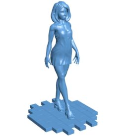 Horned Girl B0012073 3d model file for 3d printer