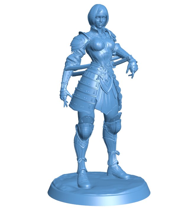 Japanese female admiral B0012098 3d model file for 3d printer