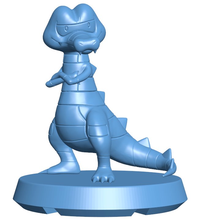 Krokorok - pokemon B0012262 3d model file for 3d printer