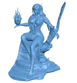 Lina in the game Dota 2 B0012168 3d model file for 3d printer