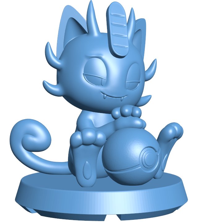 Meowth - pokemon B0012042 3d model file for 3d printer