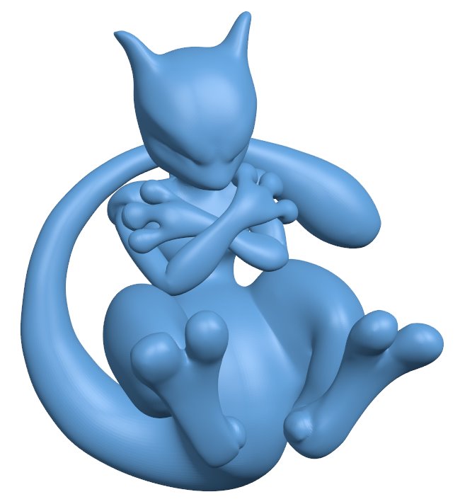Mewtwo - Pokemon B0012266 3d model file for 3d printer