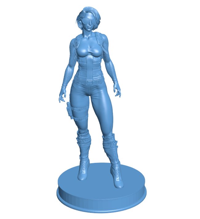 Milla Jovovich - Resident Evil B0012231 3d model file for 3d printer