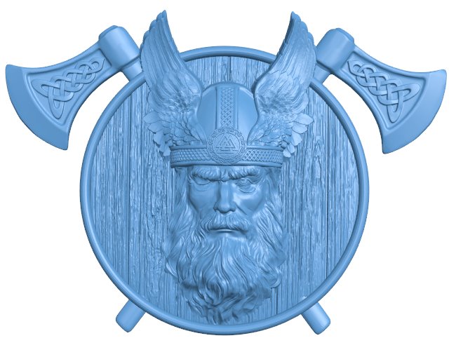 Painting of Odin T0011865 download free stl files 3d model for CNC wood carving
