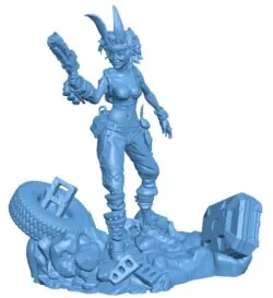 Rabbit Warrior B0012229 3d model file for 3d printer