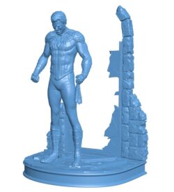 Spider-man takes off his hat B0012188 3d model file for 3d printer