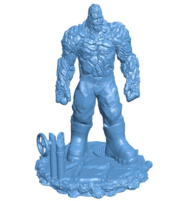 Stone man - Fantastic Four B0012045 3d model file for 3d printer