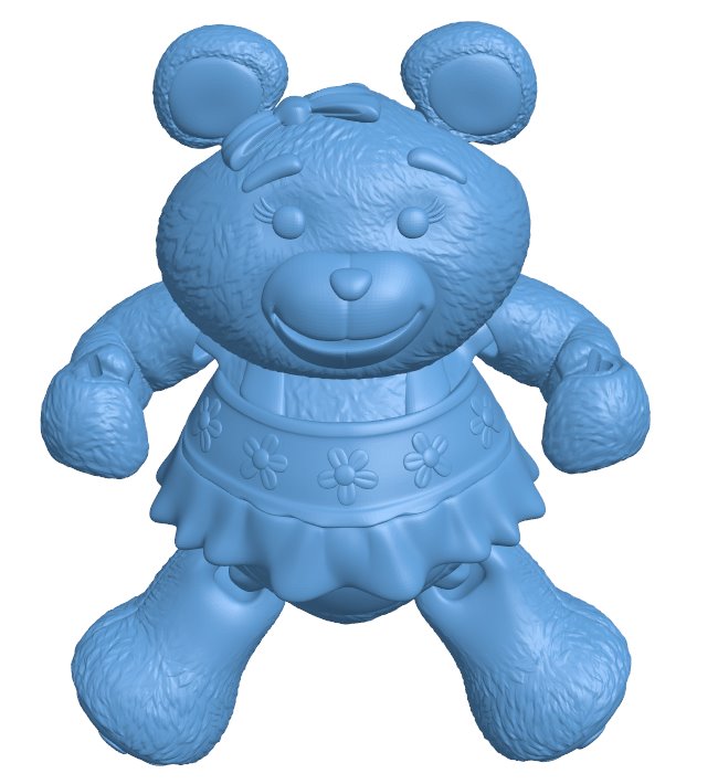 Teddy Bear B0012106 3d model file for 3d printer