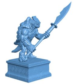 The Turtle Warrior guards the door B0012119 3d model file for 3d printer
