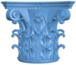 Top of the column T0011794 download free stl files 3d model for CNC wood carving