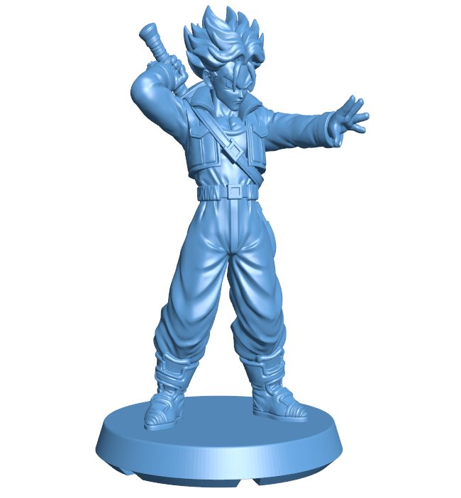 Trunks Dragon Ball B0012109 3d model file for 3d printer